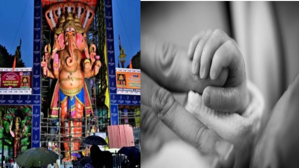 Devotees of Khairatabad Ganesh Pandal assist pregnant women to deliver her baby