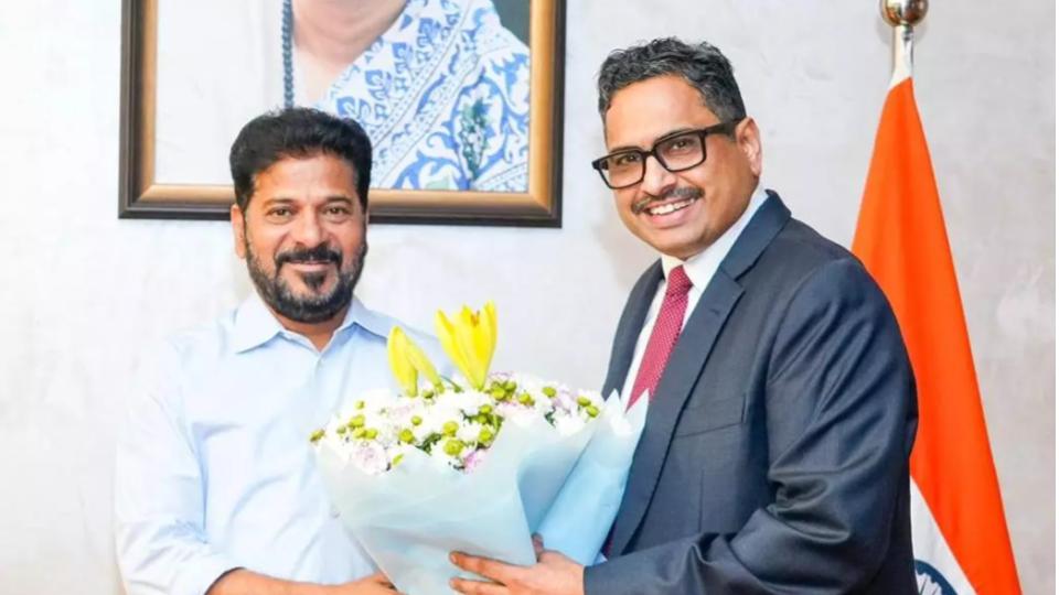 Sanjay Jaju Meets CM Revanth Ahead of Assuming Charge