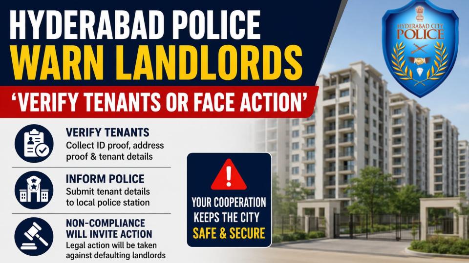 Hyderabad Police warn landlords 