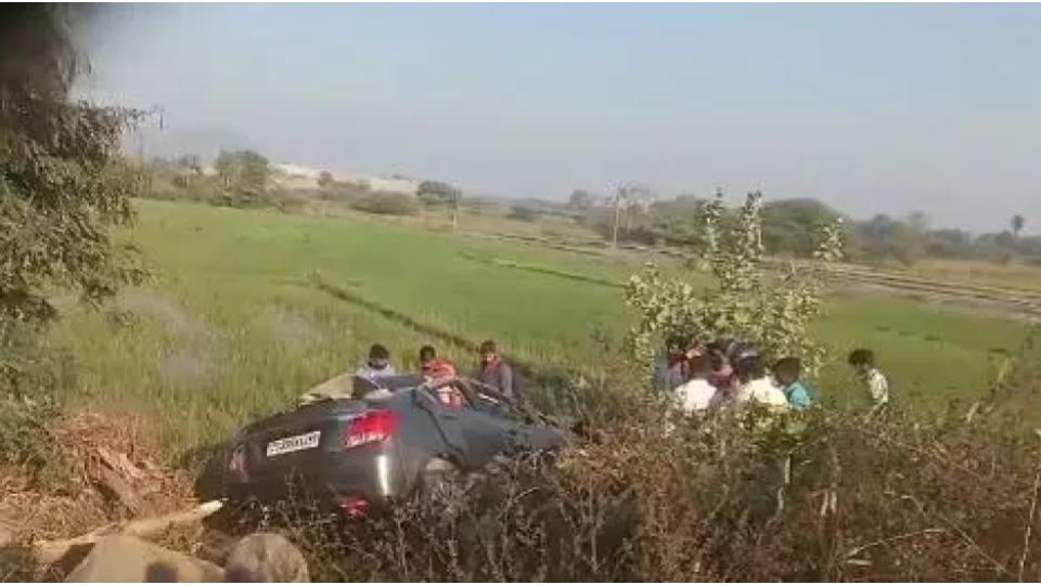 School Teacher Dies After Car Overturns in Suryapet
