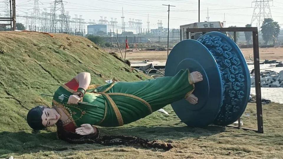 Congress abandons Telangana Thalli statue after Global Summit