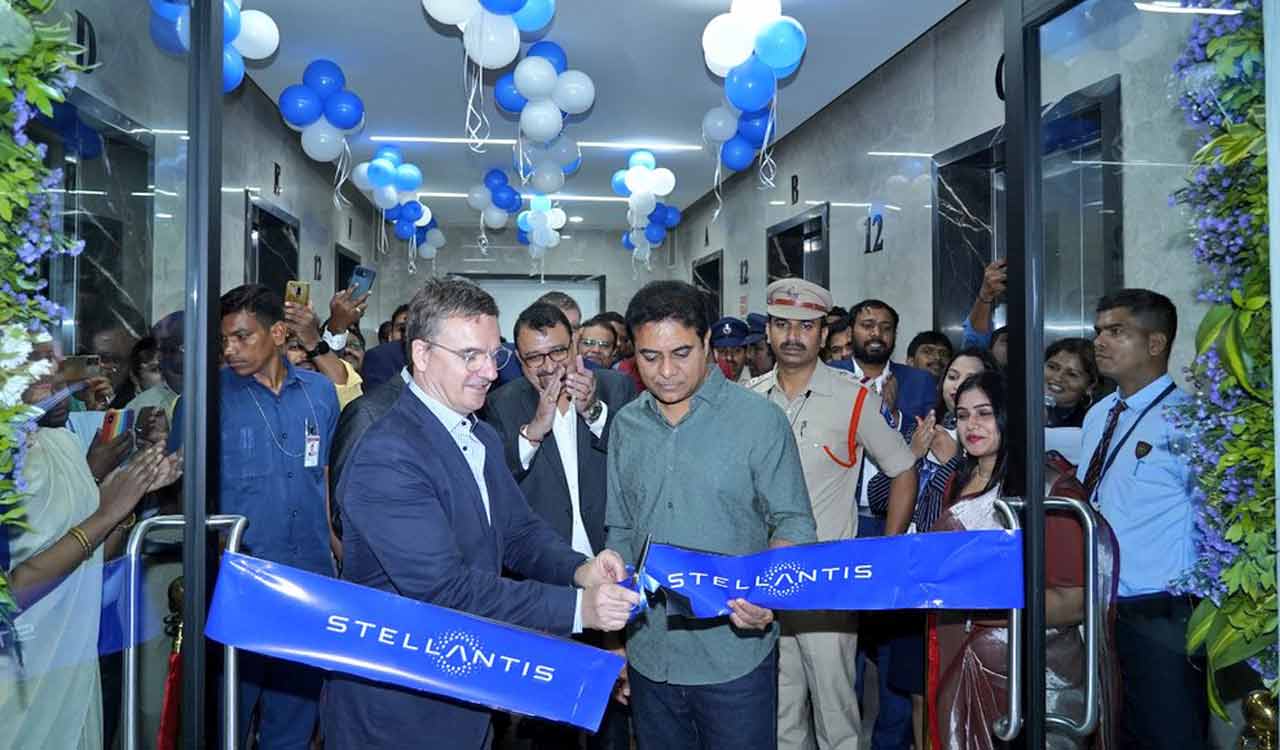 ktramaraoinauguratesstellantisdigitalhubofficeinhyderabad