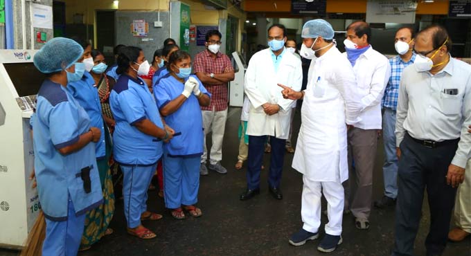 unionministerkishanreddyvisitsesihospital