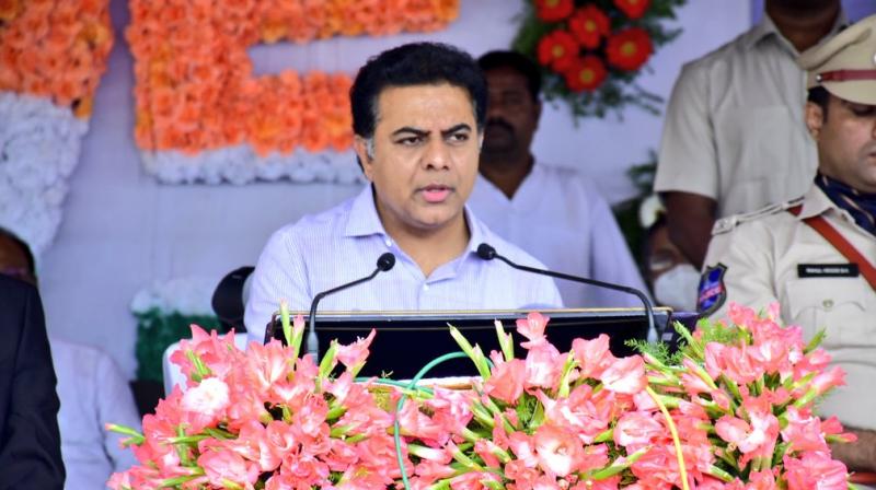 KTR participates in 75th Independence Day celebrations in Sircilla