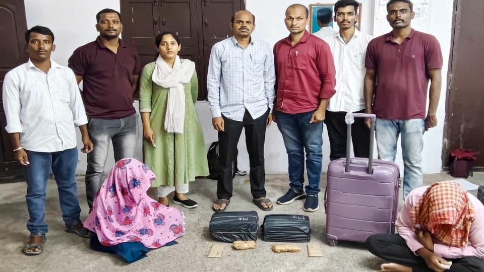 Excise Dept seized 8.928 kg of ganja in LB Nagar, two arrested