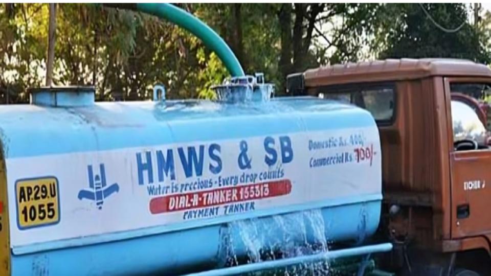 Hyderabad Water tankers complete over 4 lakh trips in March, April