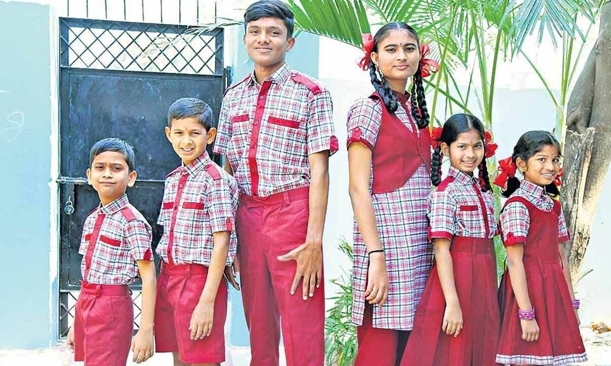 No more half pants for upper primary Telangana govt school students