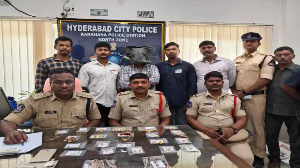 thiefinvolvedin107robberiesinhyderabadarrestedbypolice