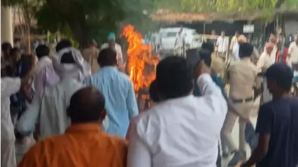 Driver Attempts Self-Immolation in Narsampet 