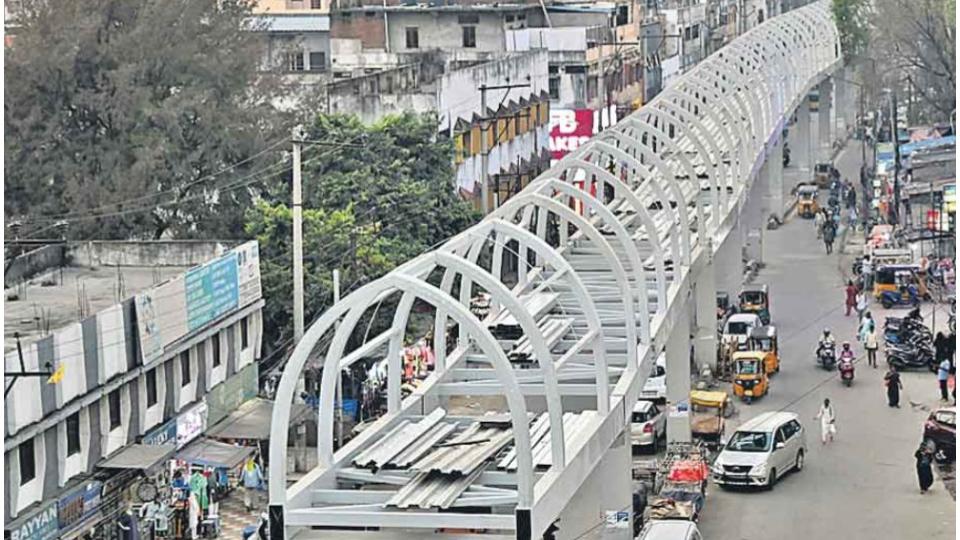 Mehdipatnam skywalk nears completion, operational by March 2026