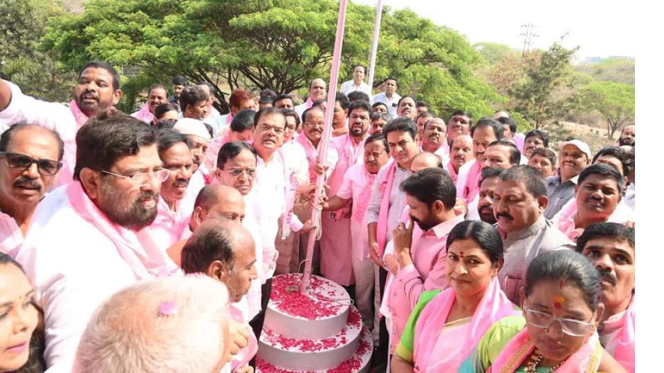 BRS Formation Day celebrated at Telangana Bhavan