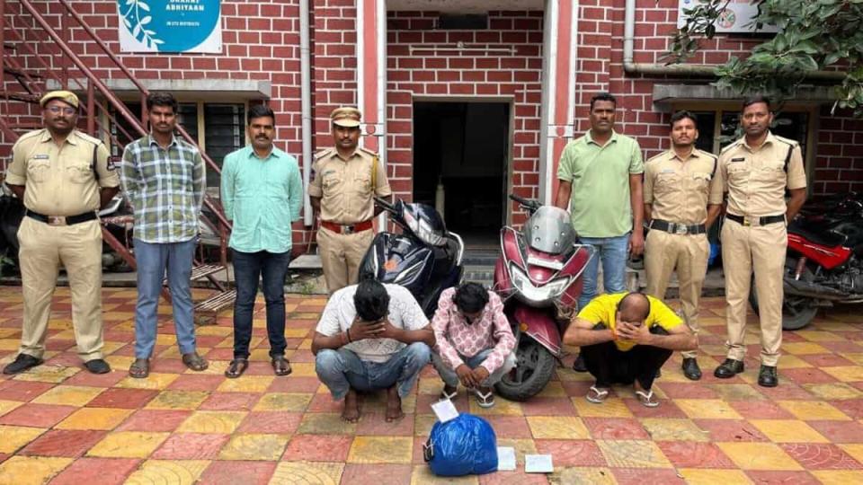 Three people arrested for drug peddling in Hyderabad