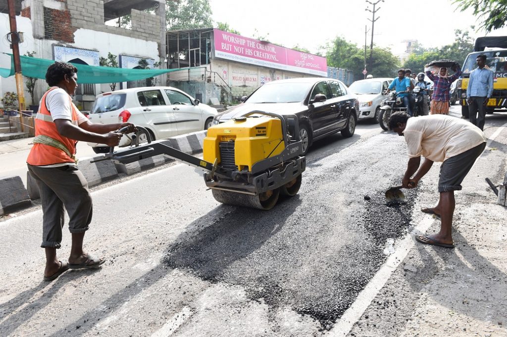 GHMC Takes Up Road Repair Works In Some Areas Of The City 
