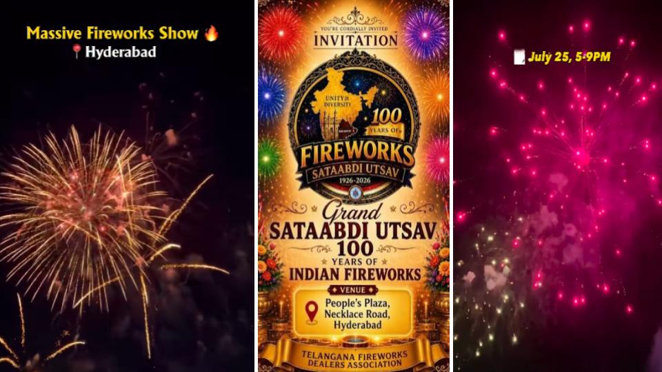 Telangana Fireworks Dealers to Host Grand Show at Necklace Road on July 25