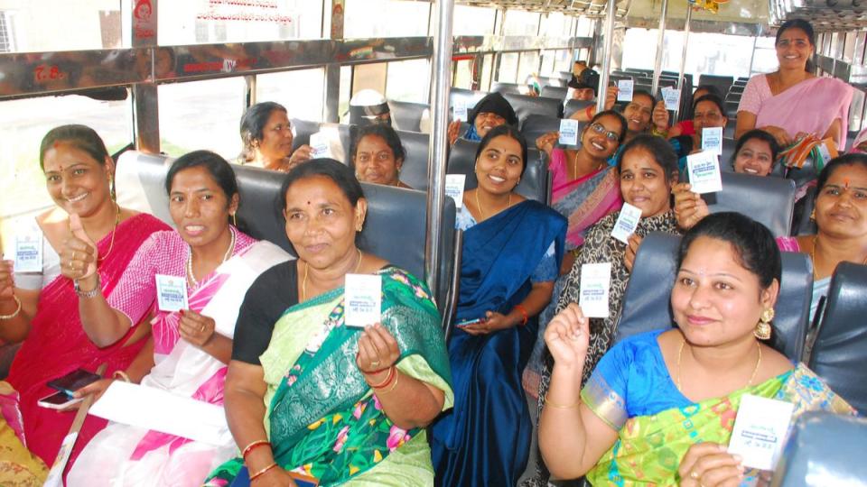 Telangana Women Save Rs.10,000 Cr, Mahalakshmi Free Bus Scheme