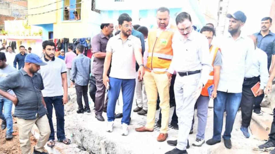 GHMC chief inspects Santosh Nagar, orders urgent flood relief
