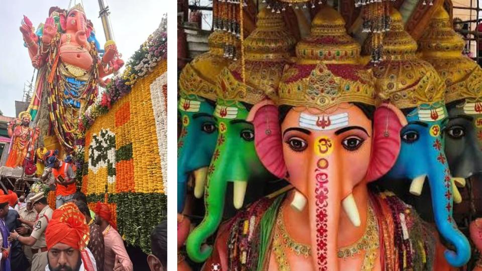 Khairatabad Ganesh Immersion Procession Begins