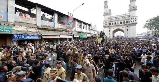 muharramprocessionpassedoffpeacefullyinhyderabad