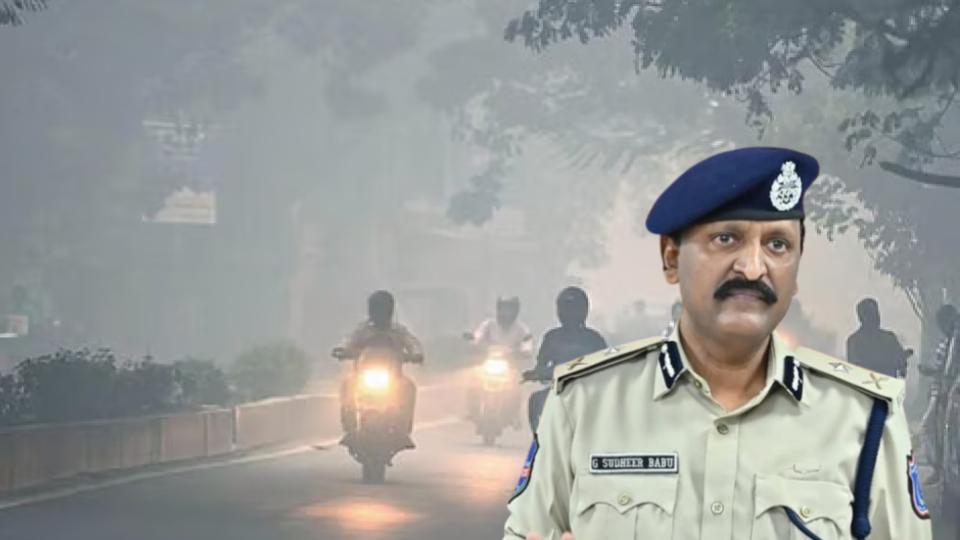 Rachakonda Police Commissioner advises motorists on fog safety in Hyderabad