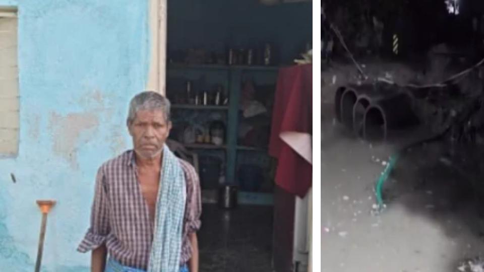70-year-old  Man Swept Away After Falling Into Open Manhole in Miyapur
