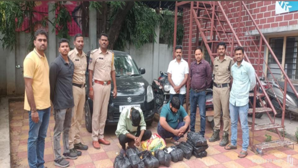 Drug peddler held in Dhoolpet, 21 kg ganja seized