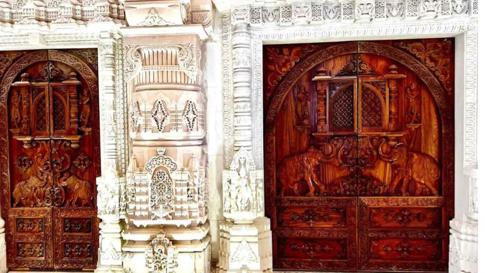 Hyderabad firm crafts 240 teak doors for Ram Mandir