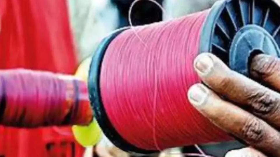 Biker injured as chines manja string entangles neck at Chaderghat