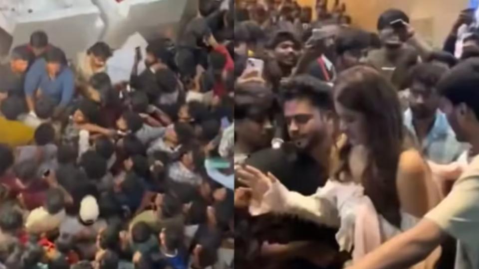 Case booked against Hyderabad mall, actress Nidhhi Mobbed at Event