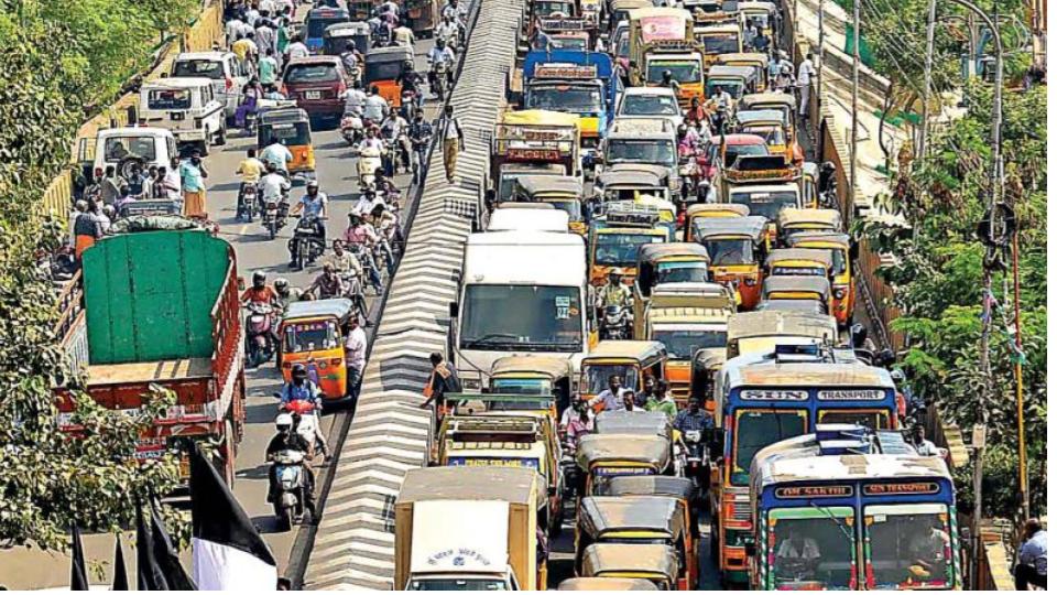 Traffic woes continue in Hyderabad