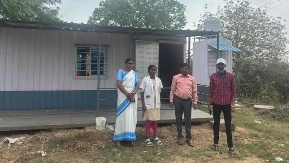 Two container hospitals set up in remote agency villages in Khammam