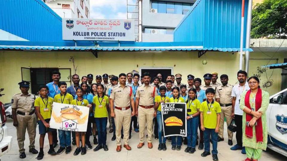 manthanschoolstudentsvisitlocalpolicestationsonpolicecommemorationday