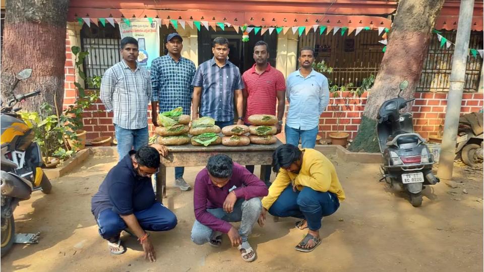 Three People Held for Selling Ganja in Hyderabad