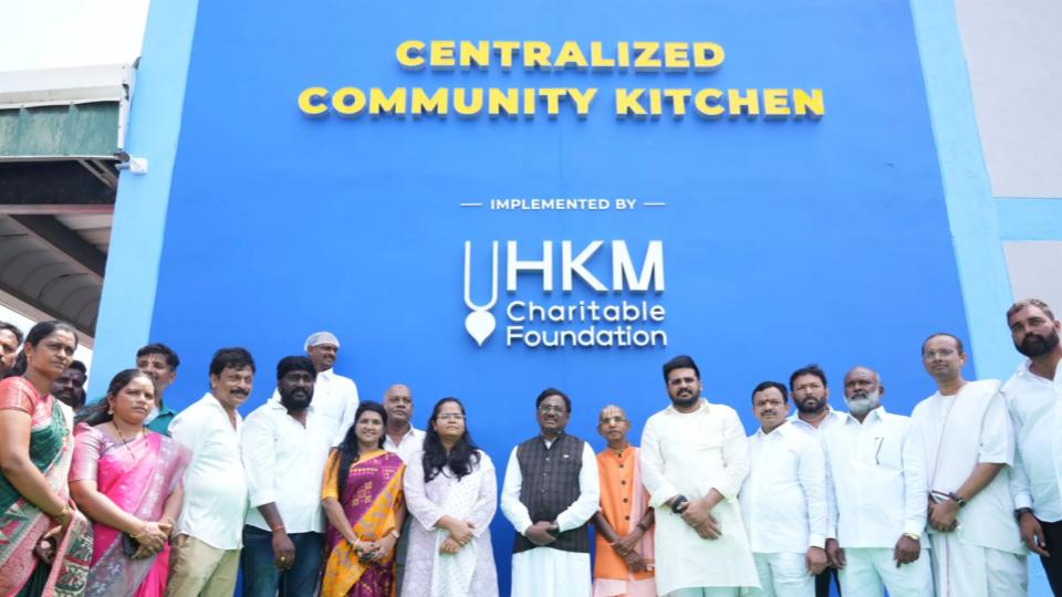 HKM Foundation Opens Community Kitchen for Medak Govt School Children