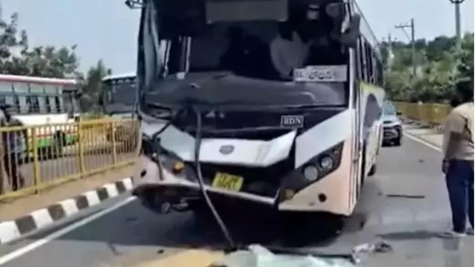 RTC Bus Accident in Medak Leaves 15 injured, 3 Critical