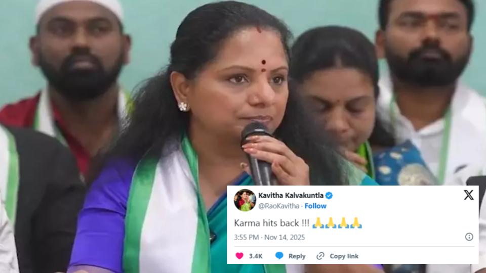 Karma hits back, says Kavitha on BRS Defeat 