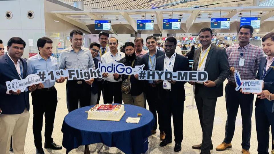 gmrairportlaunchesnewflightservicesfromhyderabadtomedinahwithindigo
