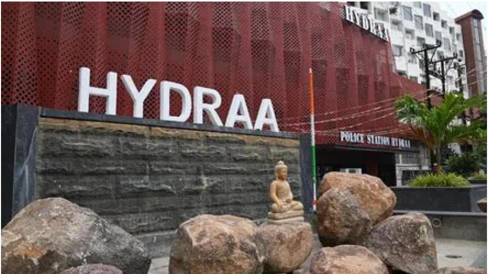 HYDRAA Officials Clears Encroachments in Hasmathpet
