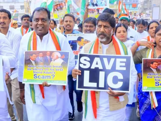 telanganacongressleadersdetainedduring"chalorajbhavan"march