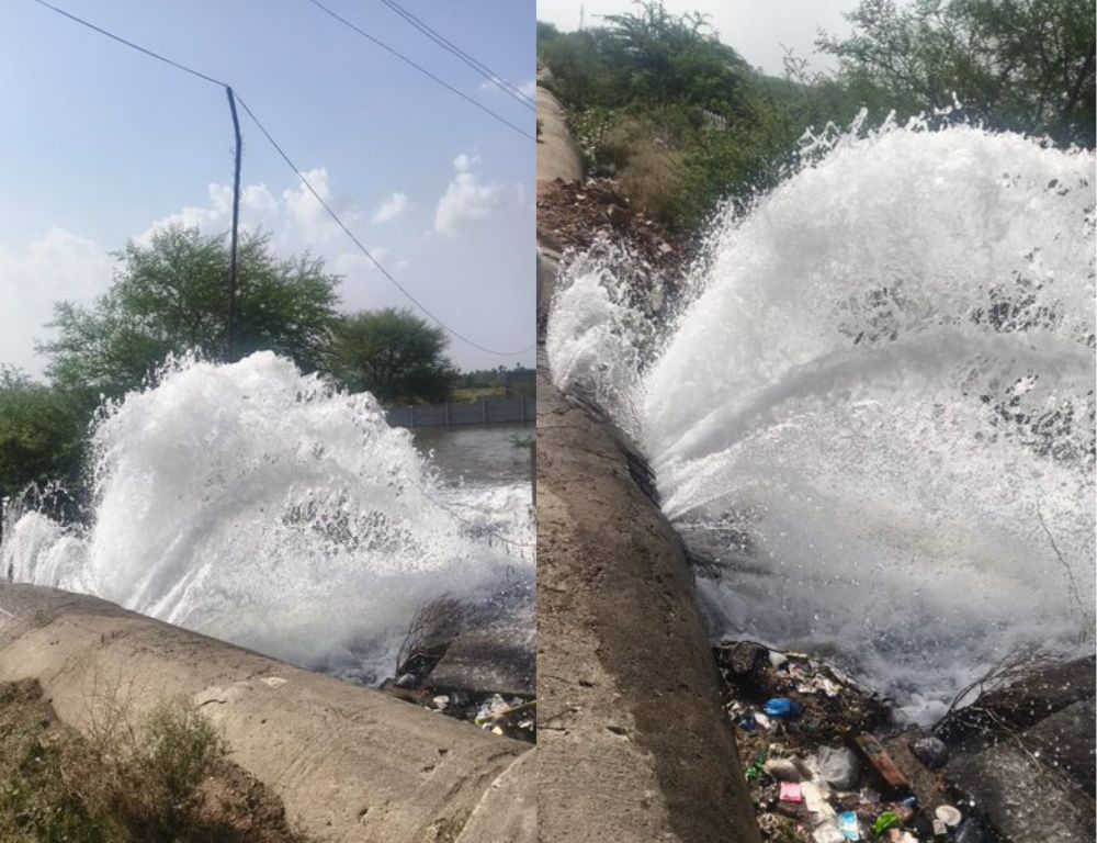 Manjeera pipeline leak near Sadasivapet disrupts water supply to 4 mandals