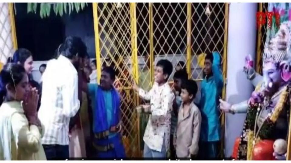 Hyderabad Children Lead Ganesh Chaturthi Celebrations at Temple