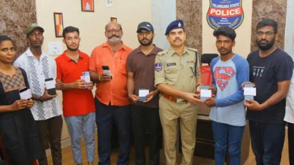 13 lost mobile phones worth Rs 4 lakh recovered via CEIR portal in Khammam
