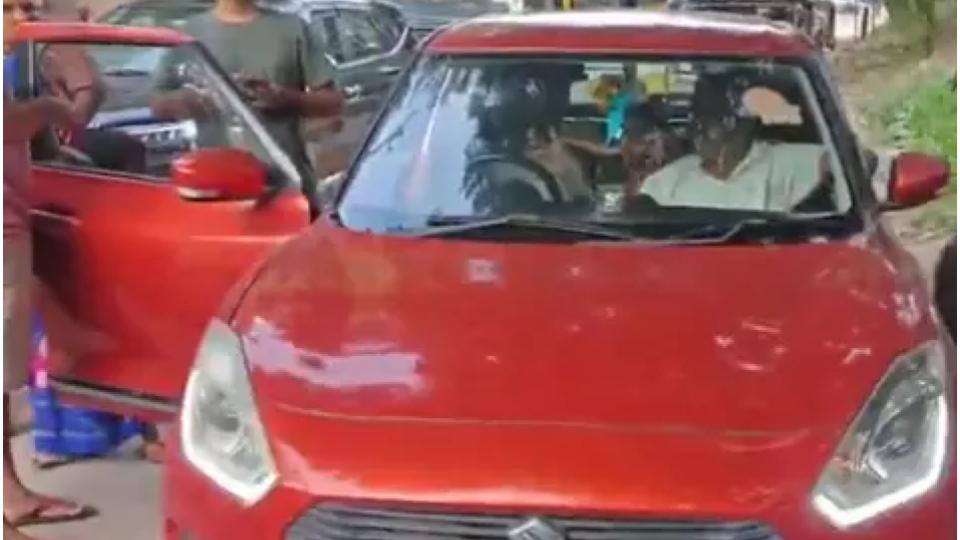 Sub-Inspector Booked for Letting minor Girl to Drive Car in Narsingi