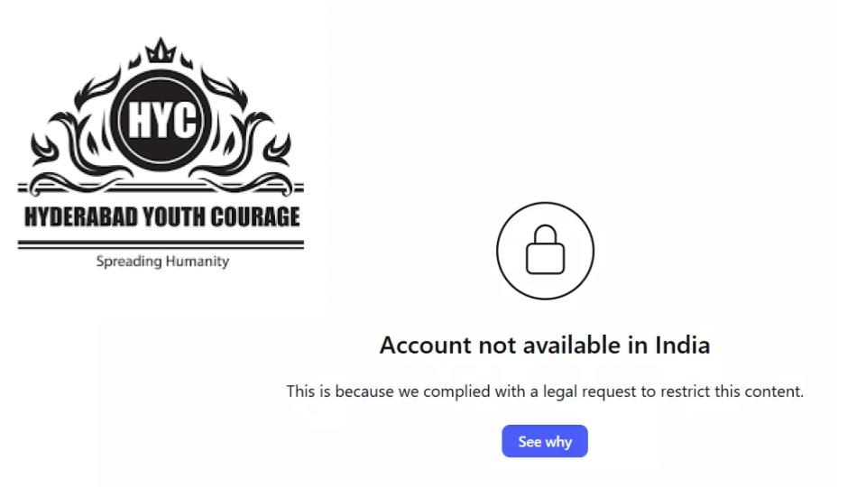 Hyderabad Youth Courage Page Restricted In India