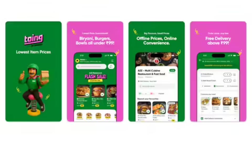 Food app Toing Now Available in Hyderabad city