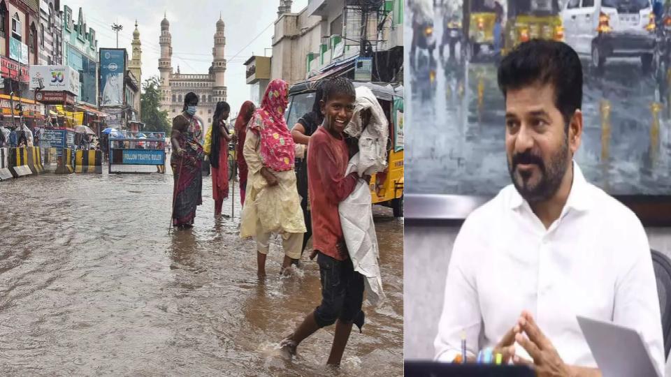 CM Revanth Reddy Directs Officials to Stay Alert Amidst Heavy Hyderabad Rains