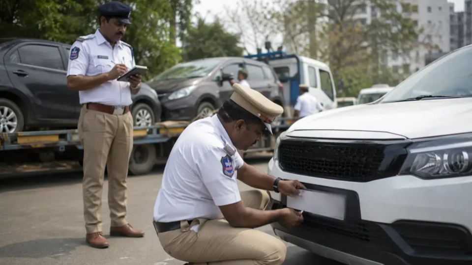 Hyderabad Traffic Police Books Cases Against Riders 