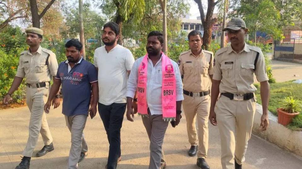 BRS activists protest near Assembly over education allocations, arrested