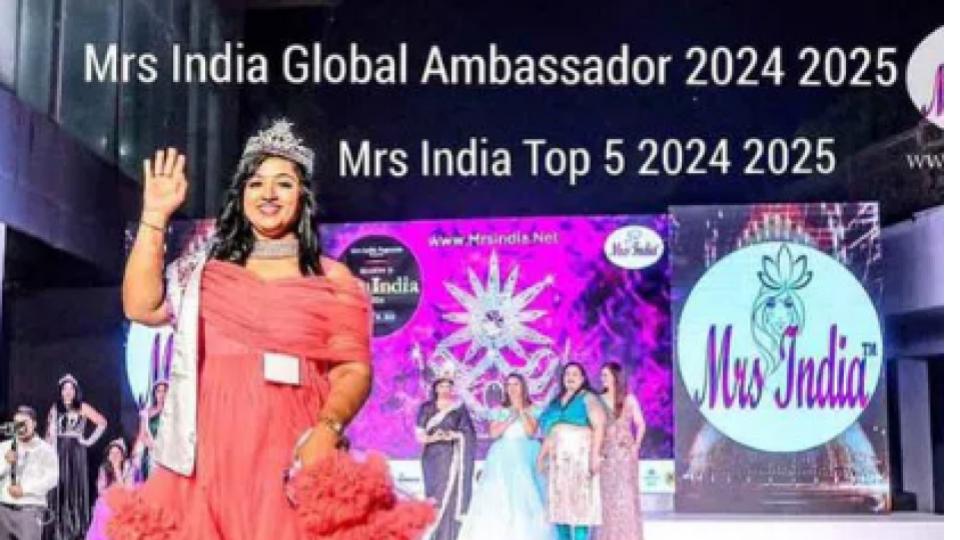 Hyderabad doctor Sravanthi Gadhiraju crowned Mrs India Global Ambassador