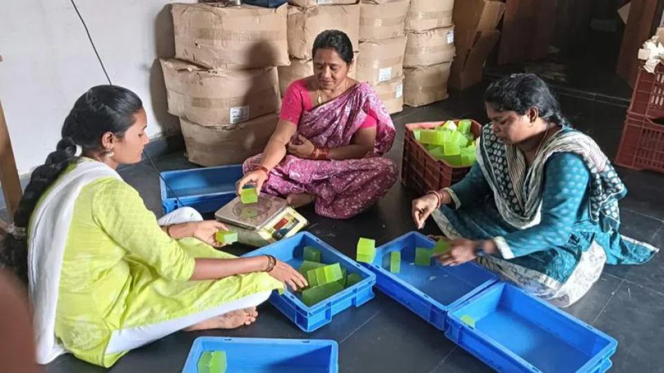 Tribal women from Bhadrachalam make profits from soap making