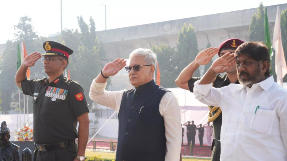 Telangana Gov, Dy Cm Bhatti paid tribute to soldiers 